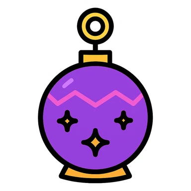 A witch's ball sticker
