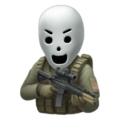 Ghost call of duty sticker