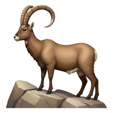 alpine ibex sticker