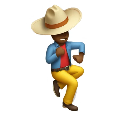 Man with sombrero climbing wall  sticker