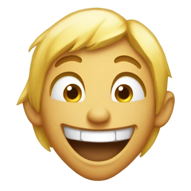 Laughing point emoji sticker