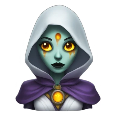 female undead warlock sticker