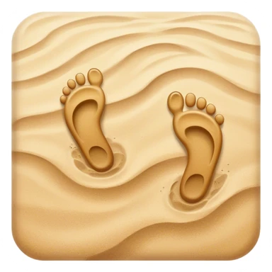 inner child footsteps on sand sticker