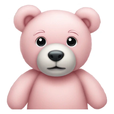 pastel pink teddy bear sticker