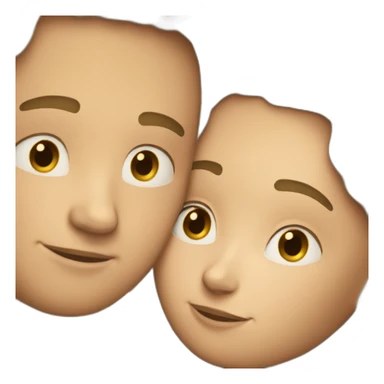 Two white people cuddling sticker