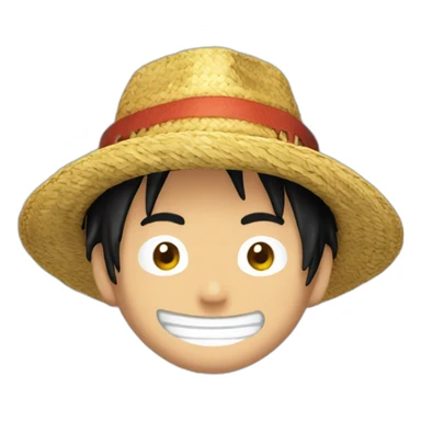 Luffy chapeau de paille sticker