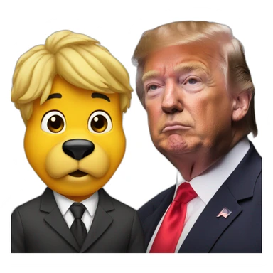 Trump as Vinnie the Pooh sticker