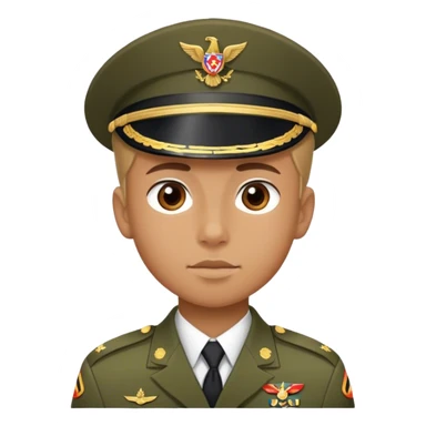 military boy in uniform sticker