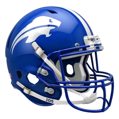 College football player helmet in deep royal blue color sticker