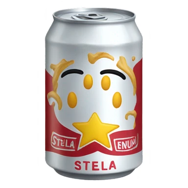 stella cans sticker