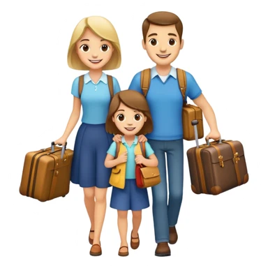 A family and a lot of baggage  sticker