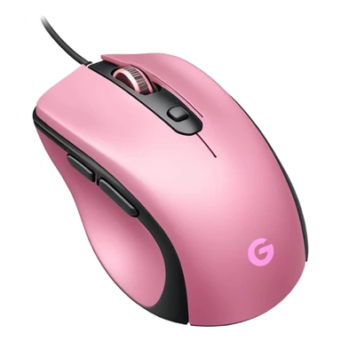 pink soft classic gaming mouse sticker