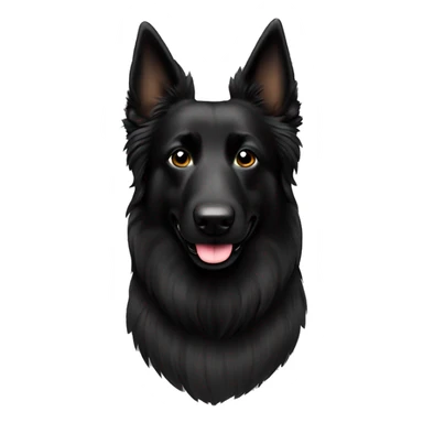 belgian sheepdog black sticker