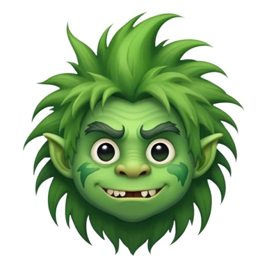 Troll with hair  sticker
