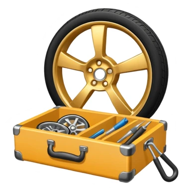 generate me a repair kit with a wheel sticker
