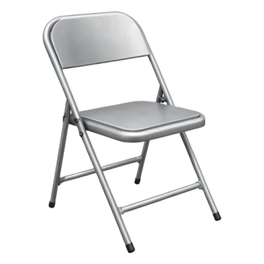 Foldable chair made of metal.






















 sticker