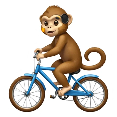 Monkey on a bike sticker