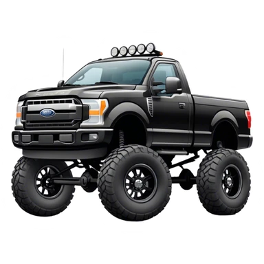 Lifted ford truck  sticker
