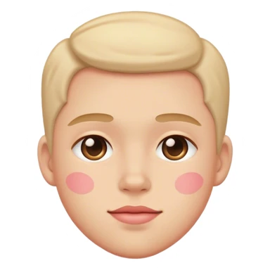 blushing face sticker