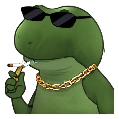 Dragon smoking a blunt sticker