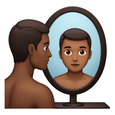 Killer behind man on mirror sticker