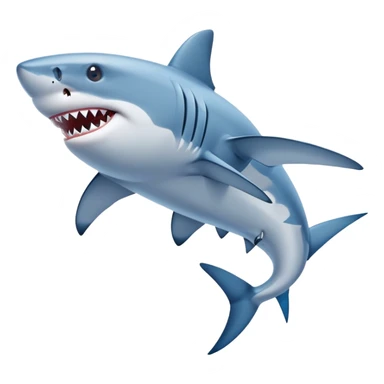 Shark wearing blue Nike shoes sticker
