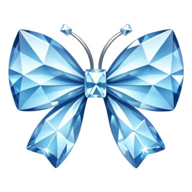 Diamond bow sticker
