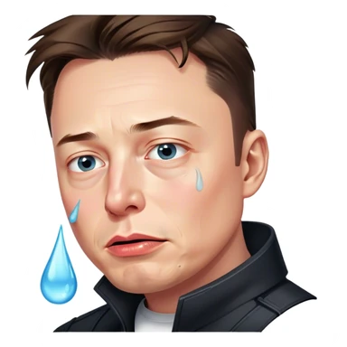 Elon musk are cry sticker