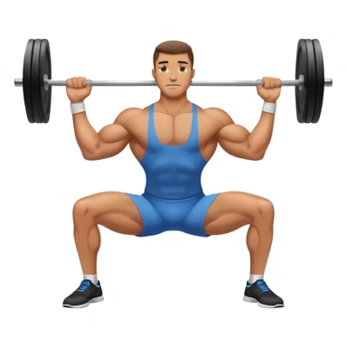 side-view man weighted glute-bridges sticker