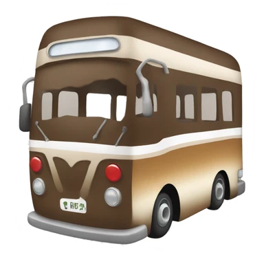 bus in coffee sticker