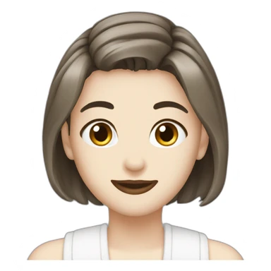 manucure white sticker