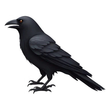 crow with knife sticker