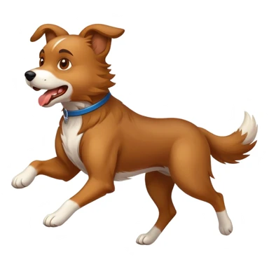 fast running dog sticker