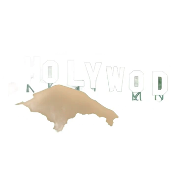 hollywood sign sticker
