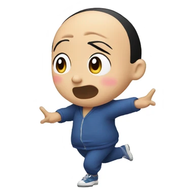 Shinchan dancing  sticker