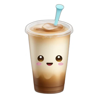 Cold coffee with lip balm sticker