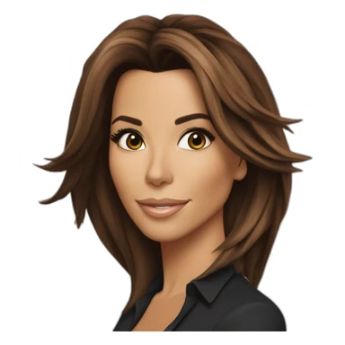 Eva-longoria-cheveux-longs sticker