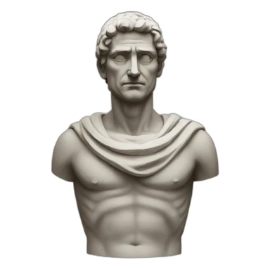 Stoic statue man without arms sticker