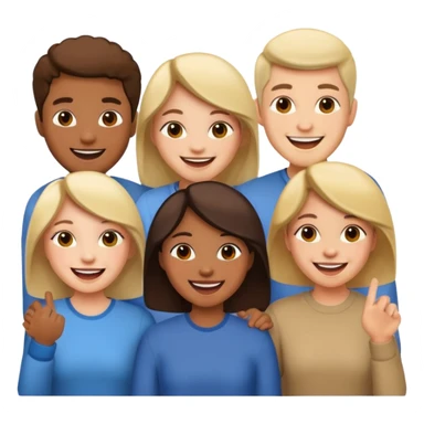 multicultural people sticker