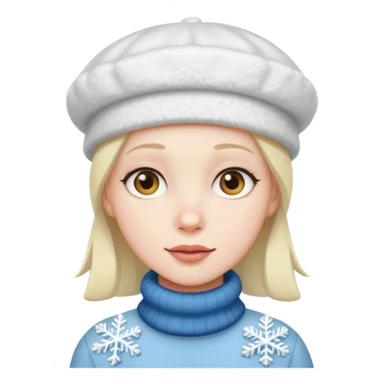 snow beret sticker