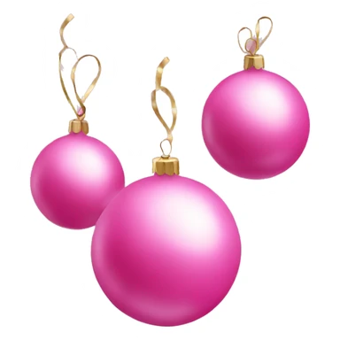 Pink christmas decorations  sticker