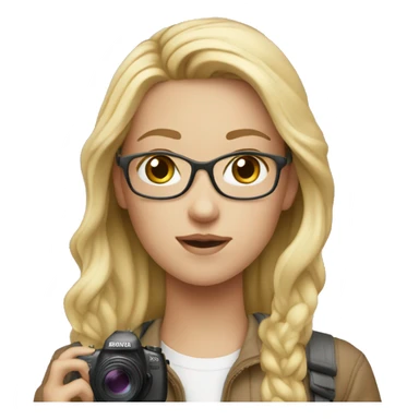 photographer white girl sticker