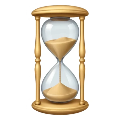 simple minimalist sand-clock sticker