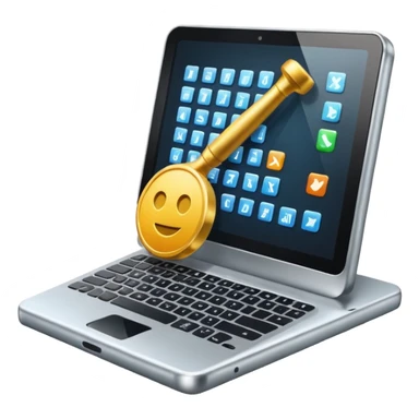 coding development icon with balise sticker
