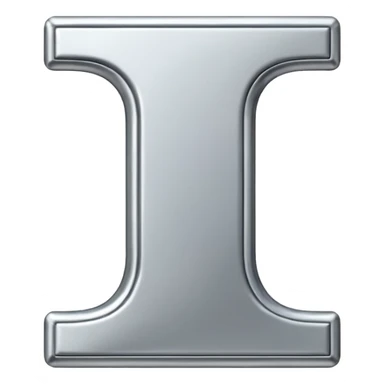 Capital letter I sticker