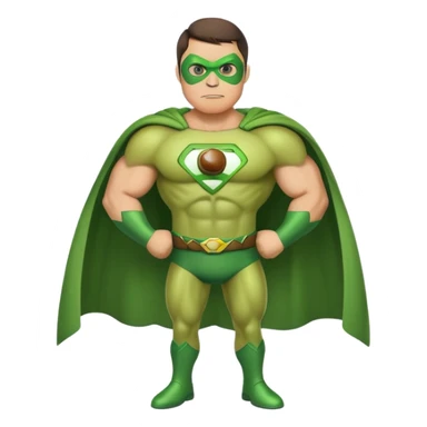 Avocado superhero sticker