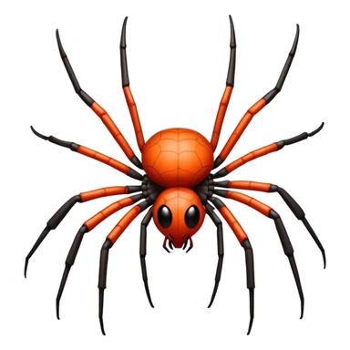 A spider human hands instead of legs sticker