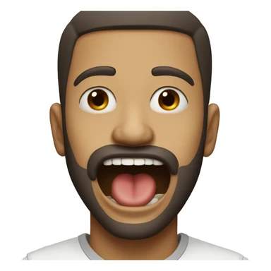 Man who bite him lips  sticker