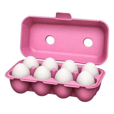 pink egg carton sticker