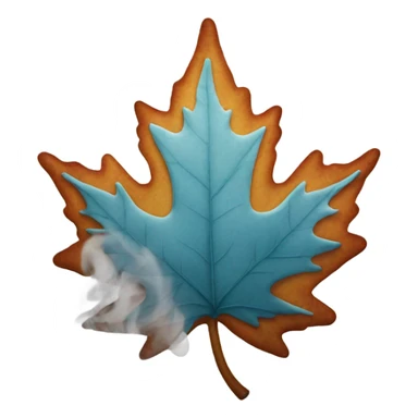 Maple leaf with smoke sticker